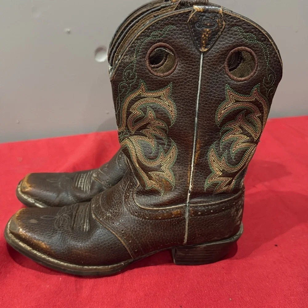 Kids Justin Brown Western Boots